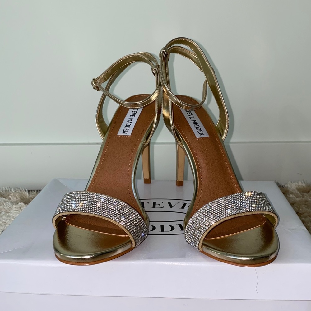 Steve Madden Heels Gold Sandal